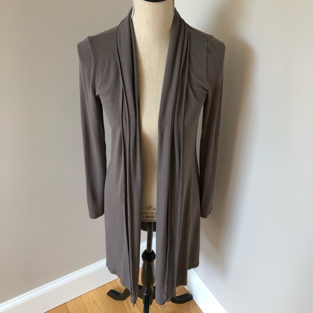 Yest Long Gray Cardigan